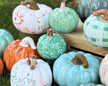 Pumpkin Painting at uPaint Pottery